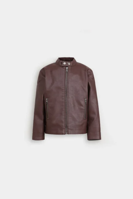Faux Leather Biker Jacket