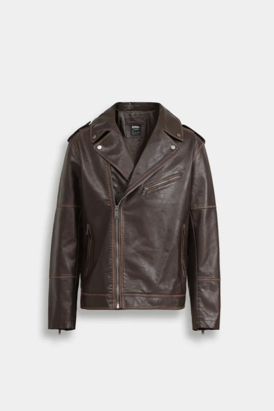 Faux Leather Biker Jacket