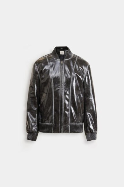 faux leather jacket